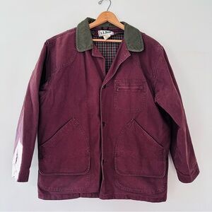 Vintage L.L. Bean Cotton Barn Chore Jacket Brown Size Large
